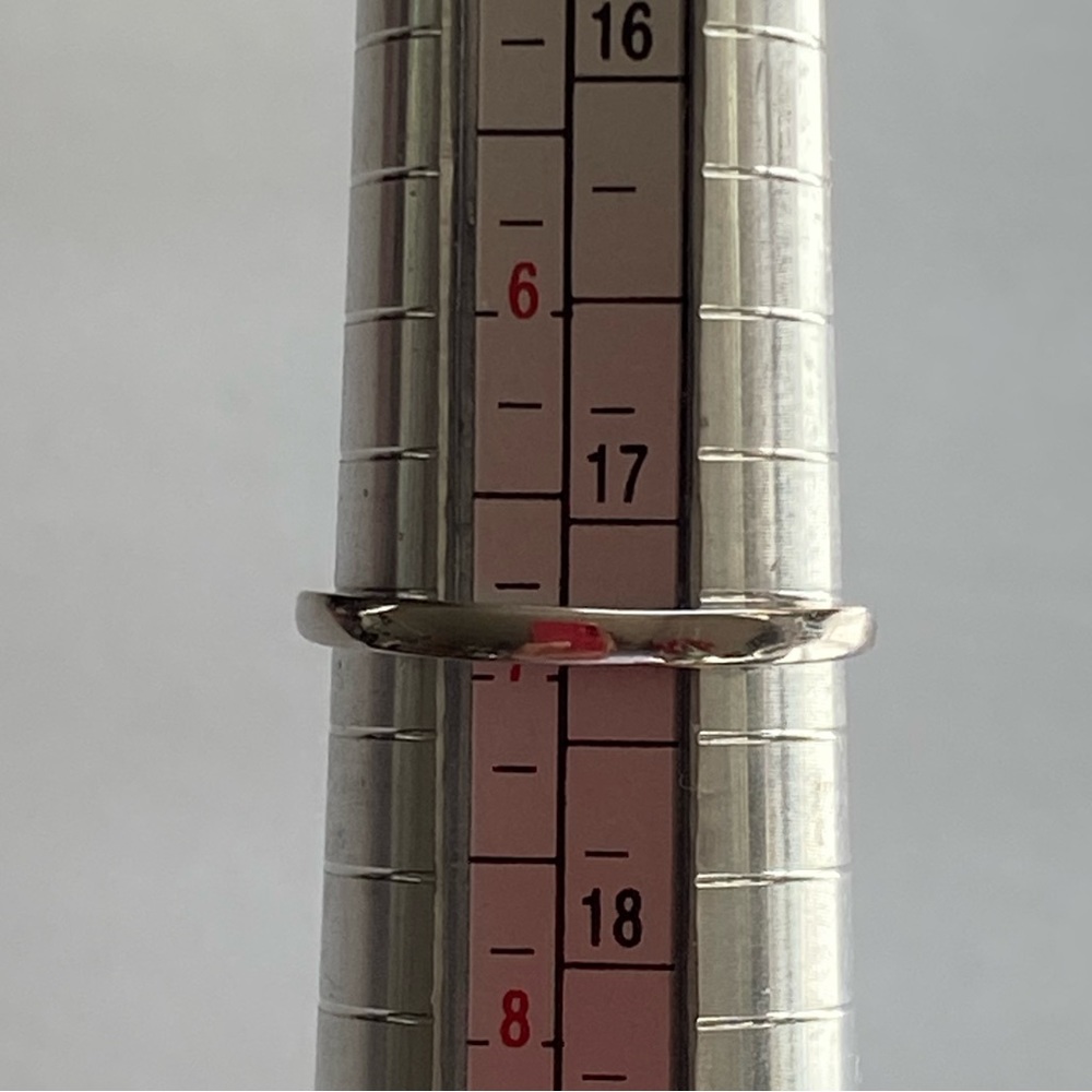 Princess Cut Square Silver .925 Ring - image 5